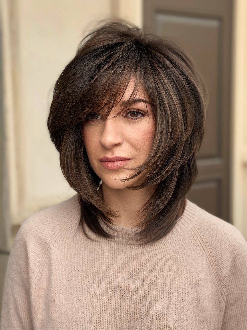 25. Layered Bob For Thick Hair