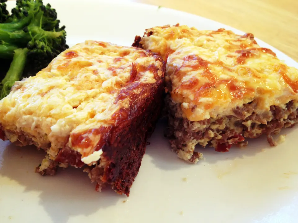 Beef Quiche with Bacon Crust