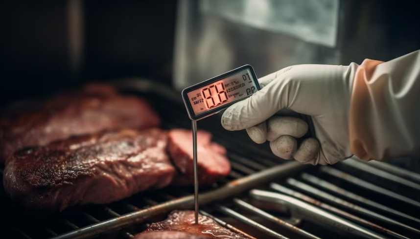 What's the proper way to use a meat thermometer