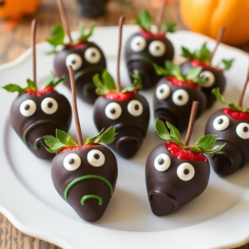 Halloween Chocolate Covered Strawberries: A Spooky Twist