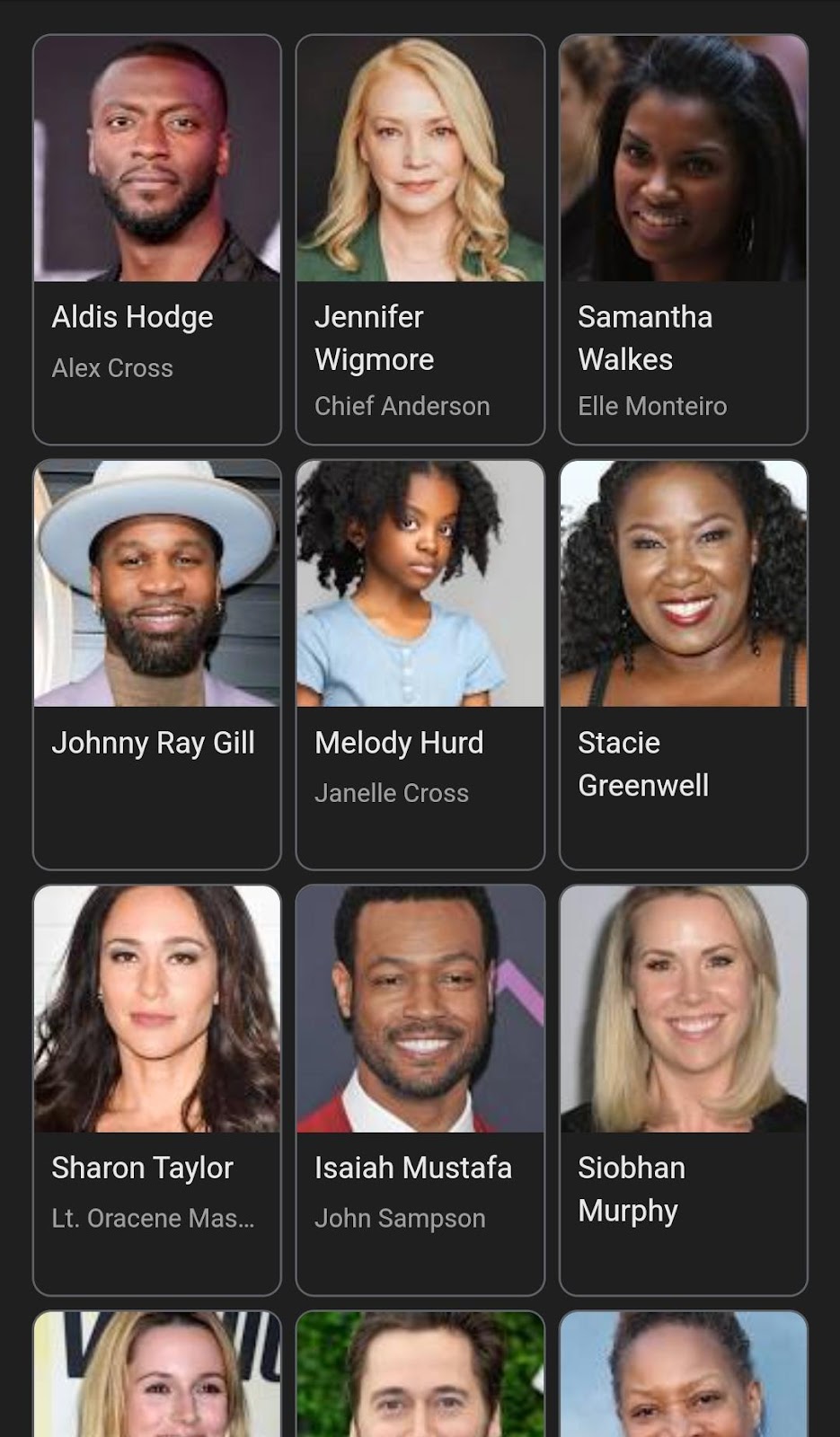 Cast of Cross Season 1