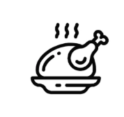 cooked chicken icon