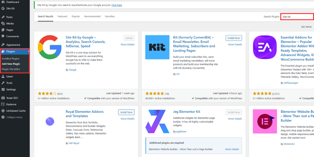 google analytics wordpress
