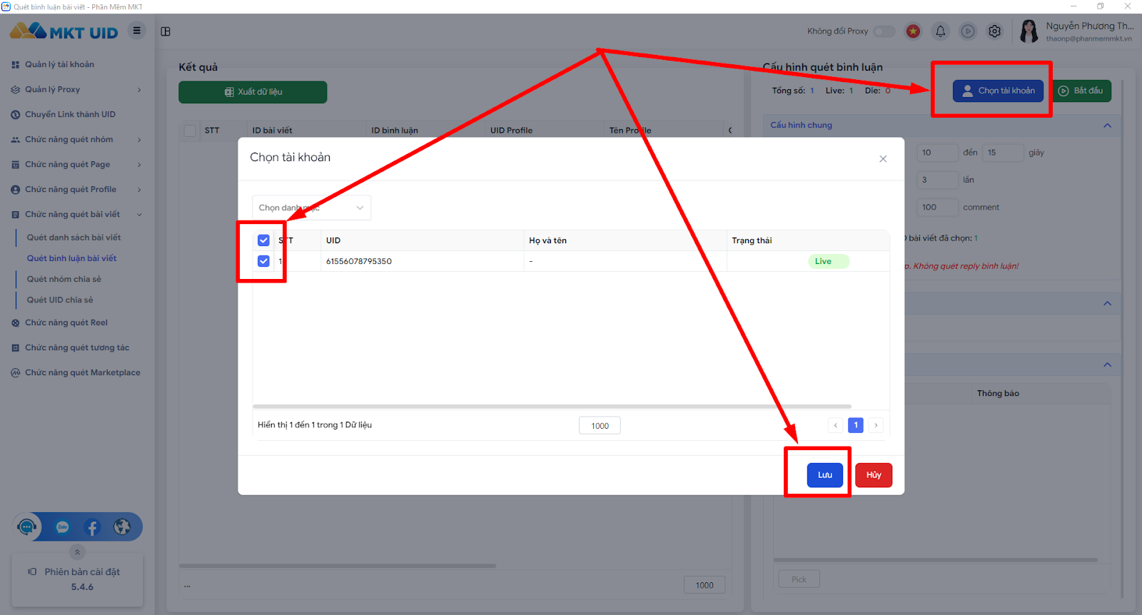 Cách lọc comment Give Away trên Facebook bằng MKT UID