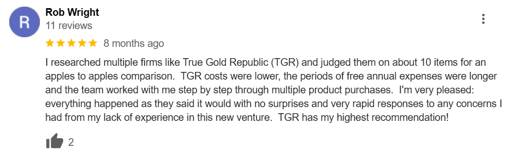 review 3 of True Gold Republic