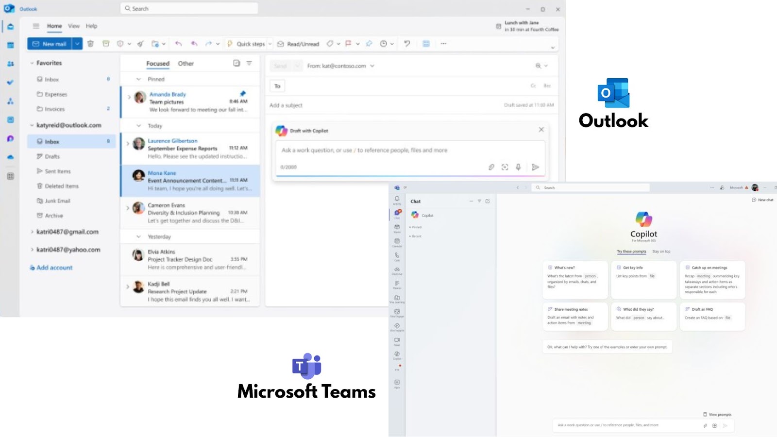 Microsoft Copilot use cases - Enhanced Communication in Outlook and Teams