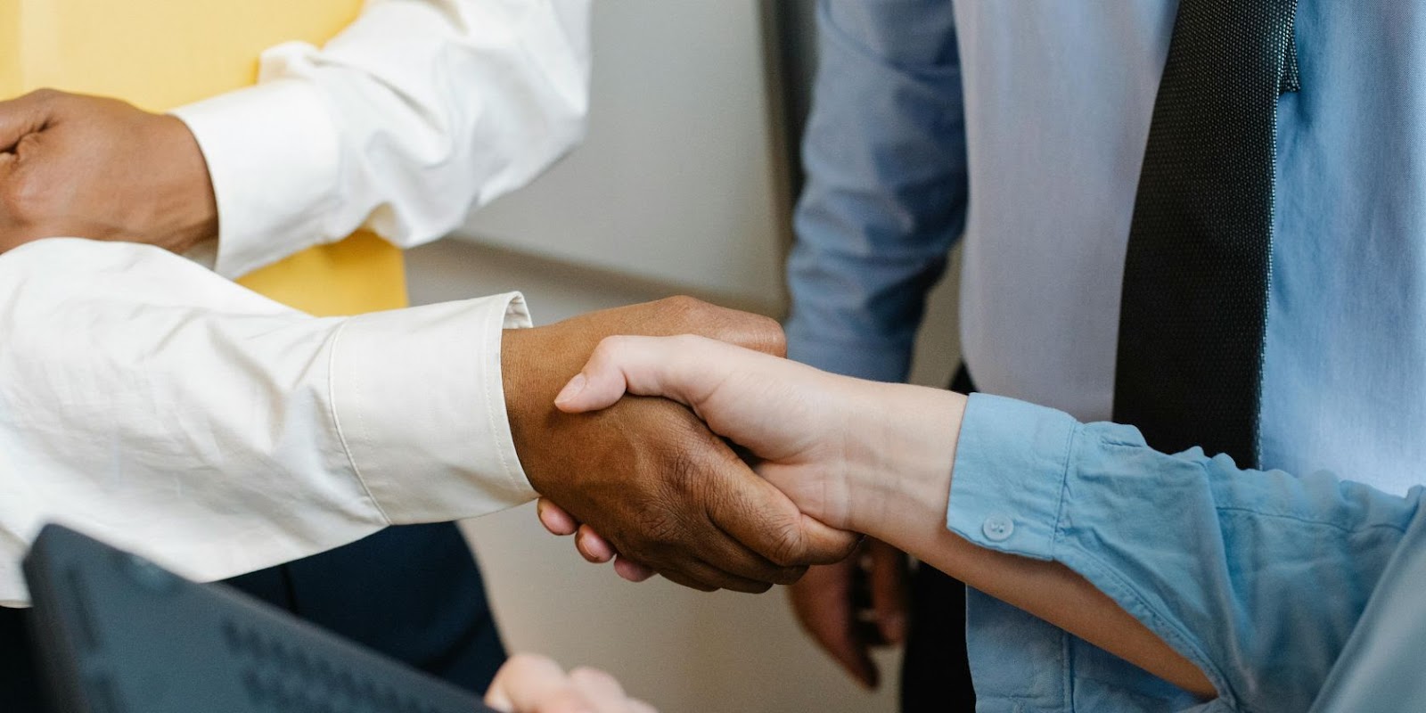 People shaking hands