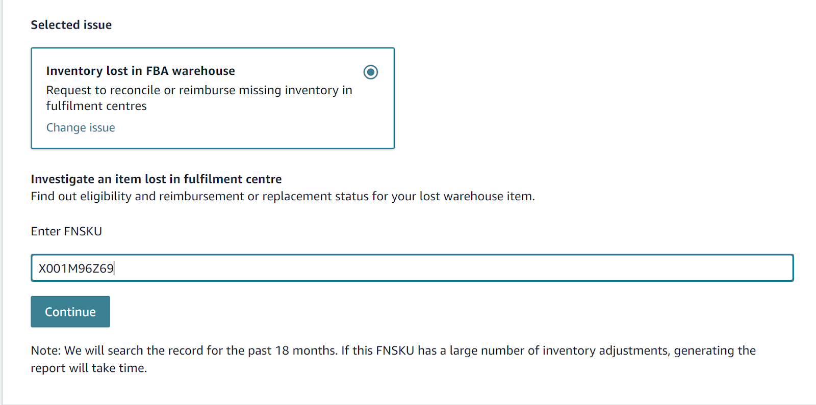 Inventory Lost in FBA Warehouse