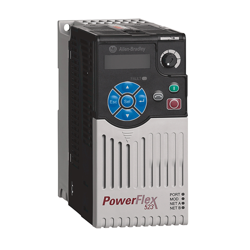 An image of the PowerFlex 523, a variable frequency drive