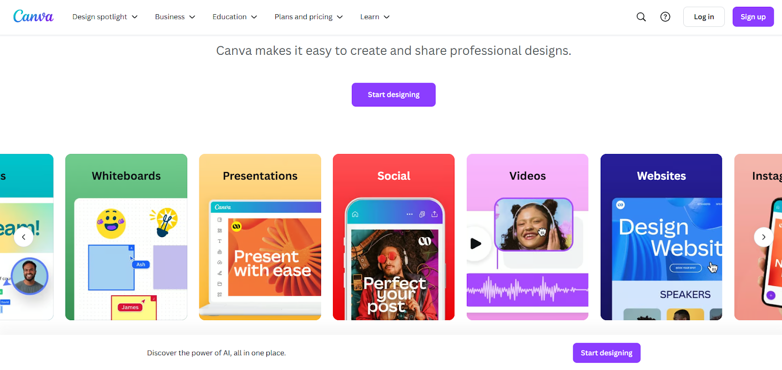 Canva, a graphic design tool