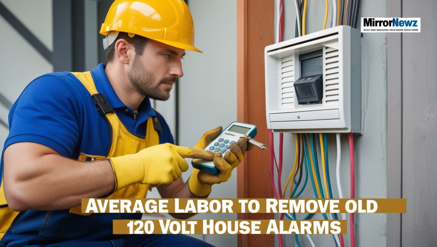 Average Labor Cost to Remove Old 120 Volt House Alarms