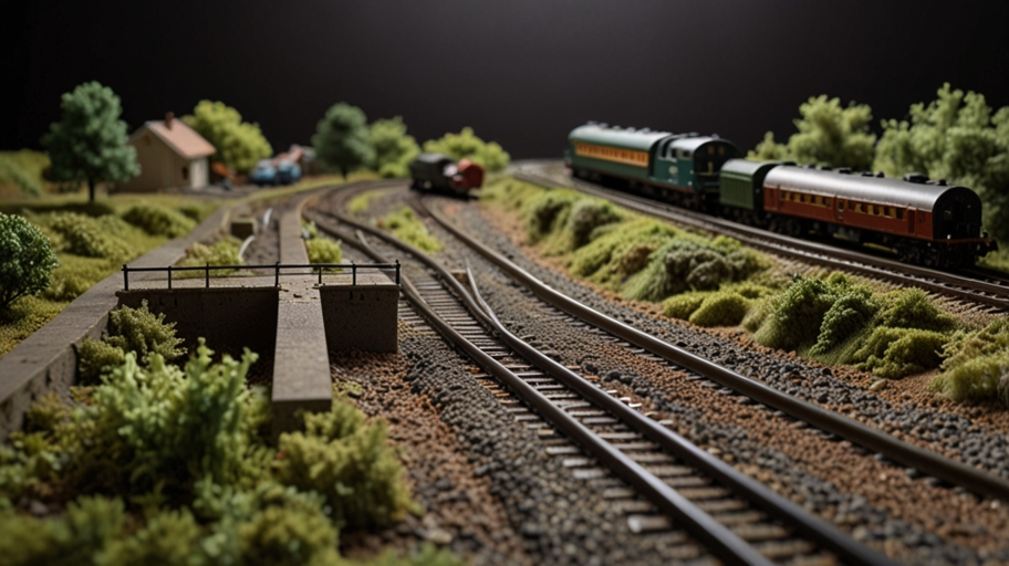 how to make model railroad risers