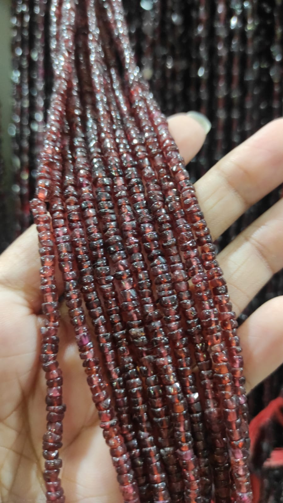 Sophisticated Garnet Beads