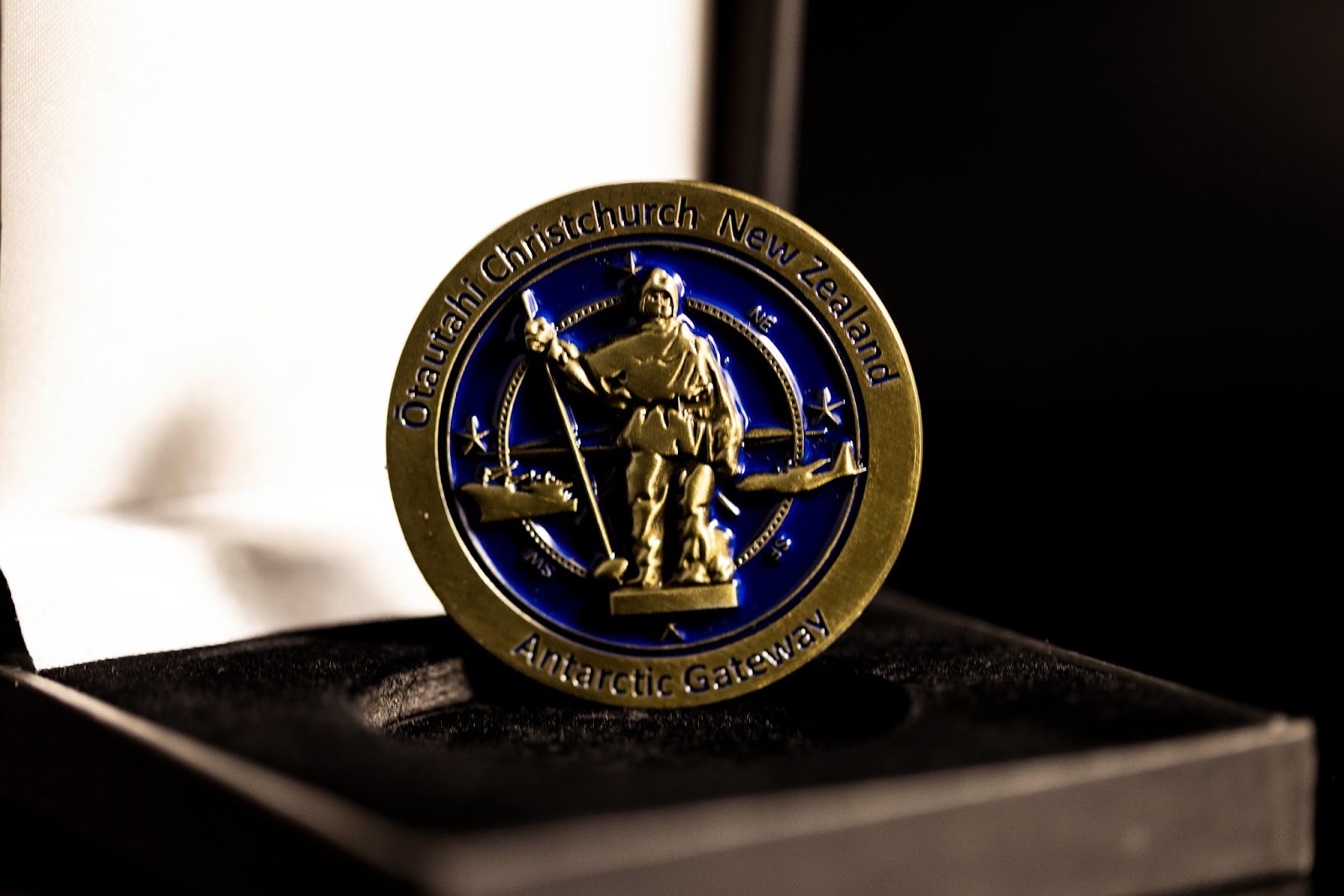 A Antarctic Gateway challenge coin.