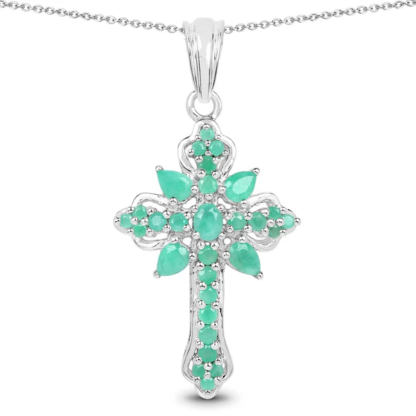 10 New Celebrity-Inspired Cross Pendant Gemstone Necklaces You’ll Love - Fine Color Jewels