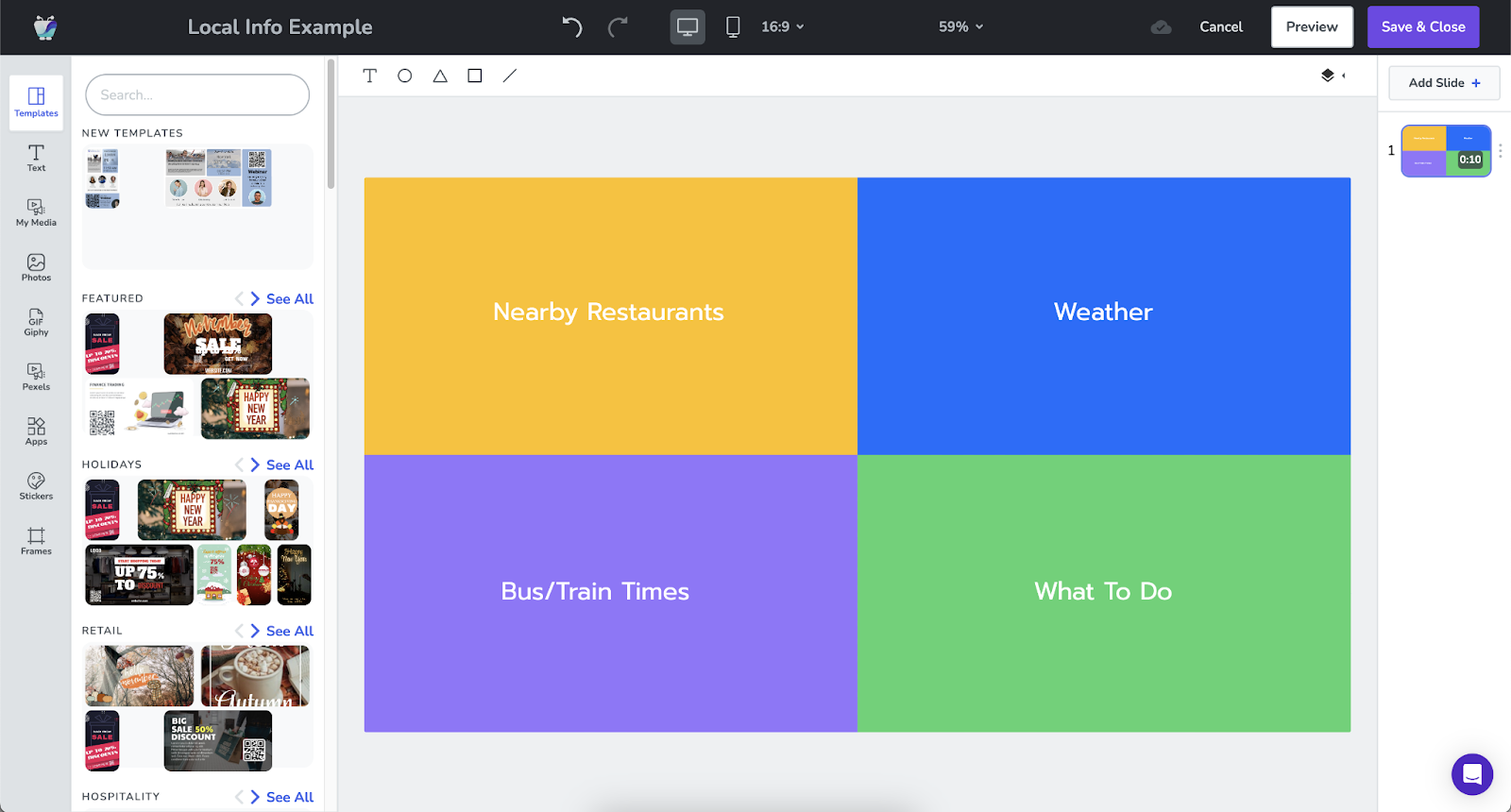 Here's how to create interactive digital sigange using integrations via Fugo.