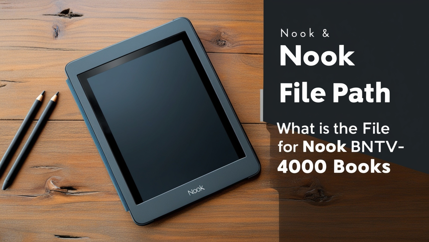  Understanding what is the file path for NOOK BNTV4000 books