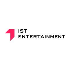 This contain the 1st entertainment logo is shown in black and pink on a white background with an arrow pointing to the right