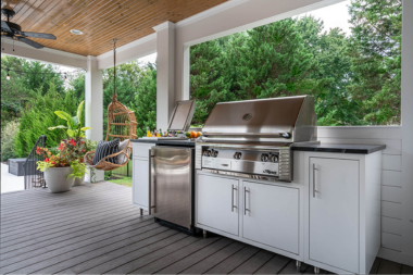 ways to create your dream outdoor kitchen durable cabinets with bbq grill area custom built michigan