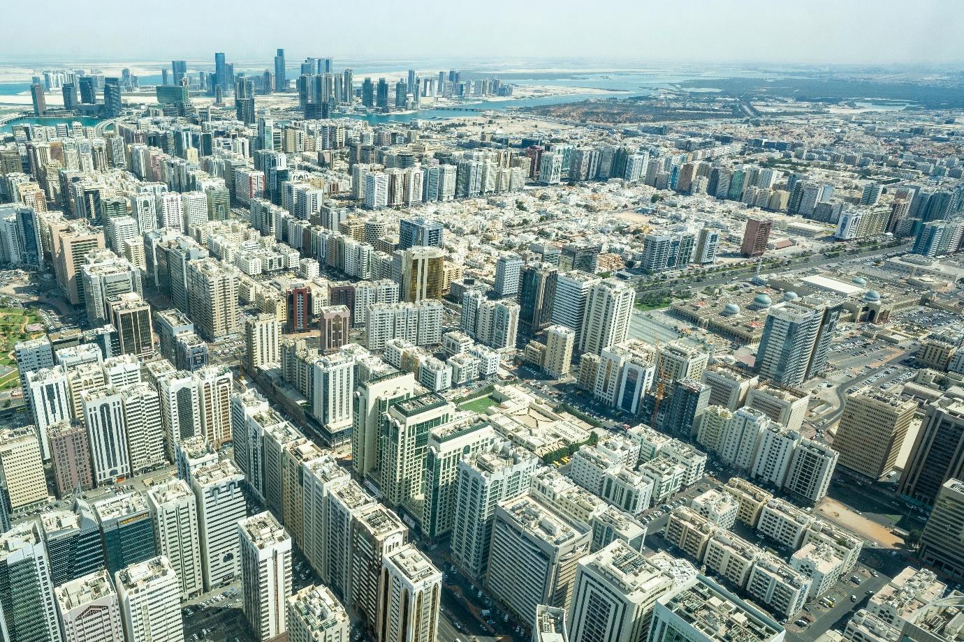 Aerial view of a city

