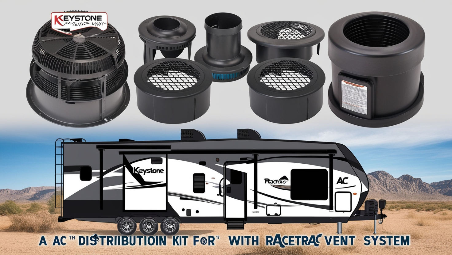 AC Air Distribution Kit for Keystone with Racetrac Vent System