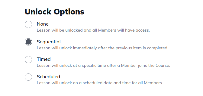 content delivery settings in mighty networks course builder
