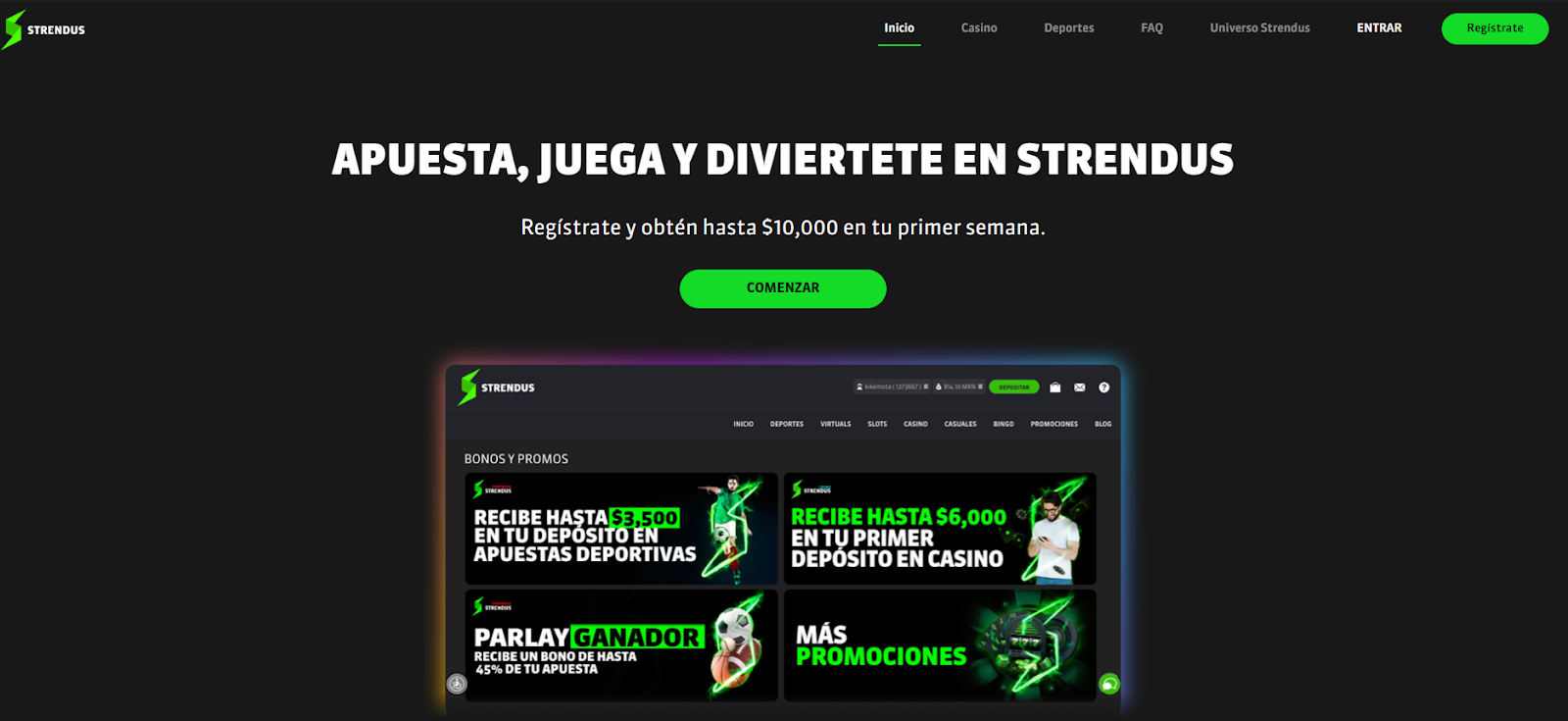 Visita la web oficial de Strendus para México