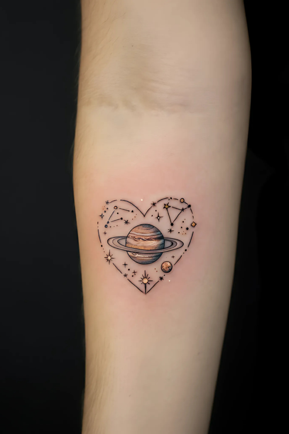 Heart Jupiter Tattoo