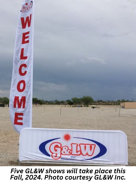 GandLWs show banner outside a field