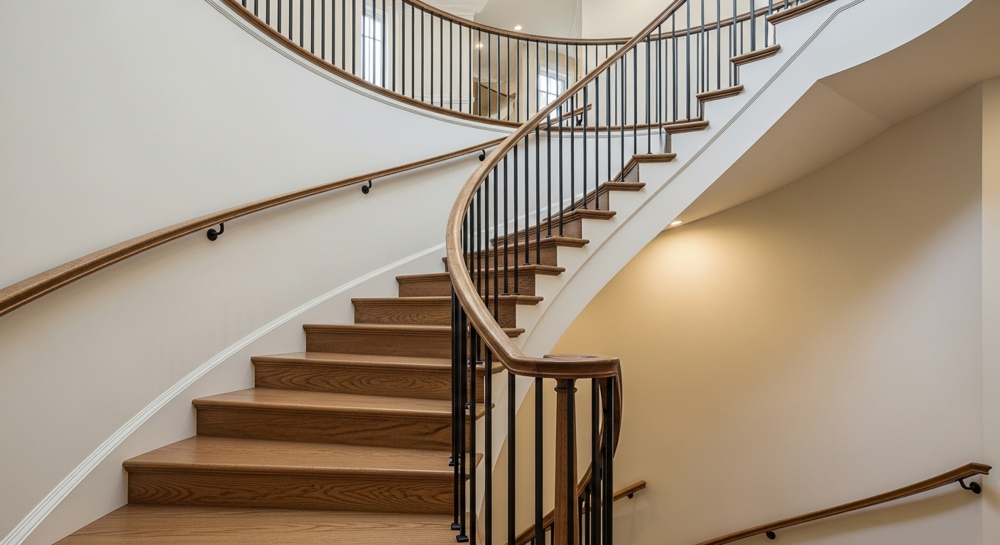 Curved Stair Railing