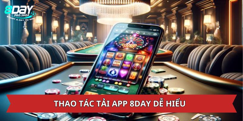 Thao tác tải app 8DAY dễ hiểu