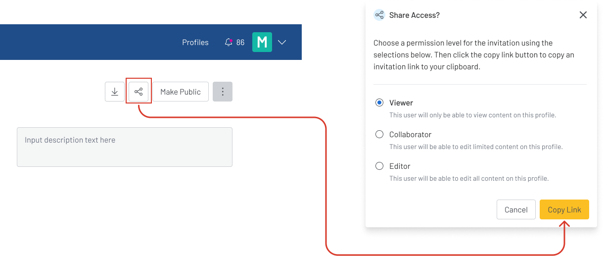 Sharing Profiles & Managing Permissions