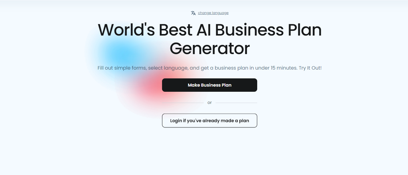 AI business plan generators