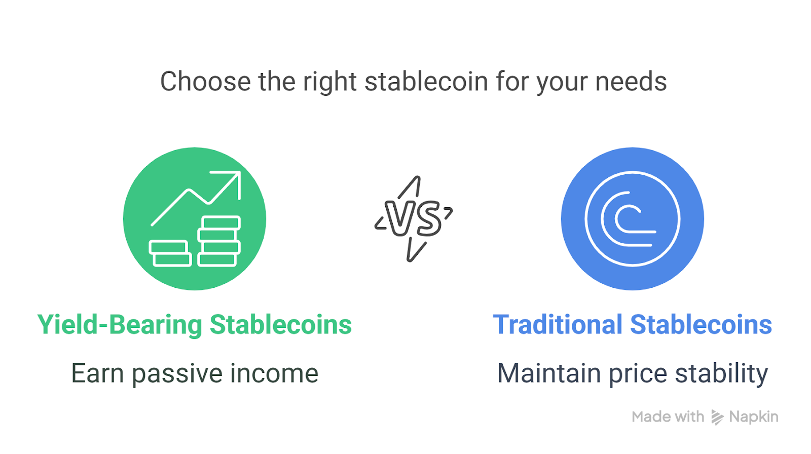 Yield-bearing stable coins
