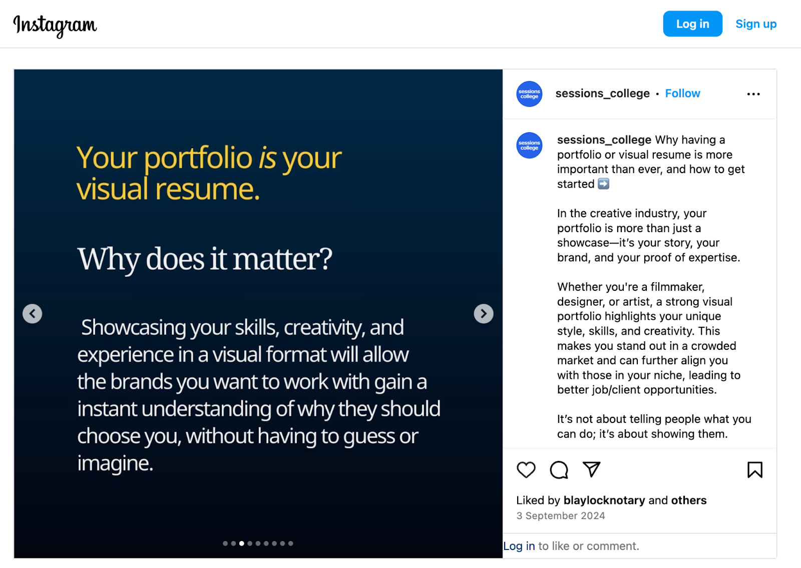 make a portfolio