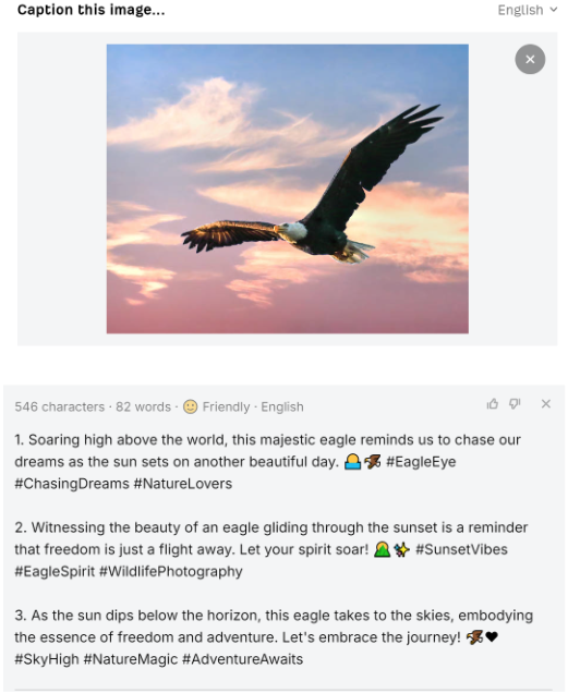 Ahrefs Free AI Instagram Caption Generator