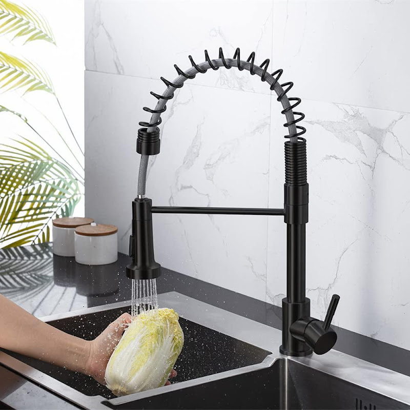 Matte Black Kitchen Faucet Deck Mounted Mixer Tap 360 Degree Rotation  Stream Sprayer Nozzle Kitchen Sink Hot Cold Taps,black2,China :  Amazon.co.uk: DIY & Tools