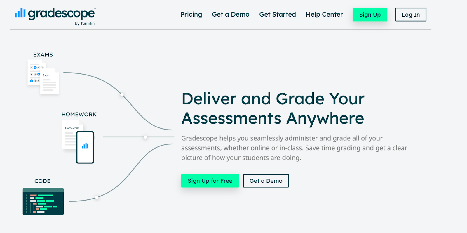 Gradescope homepage