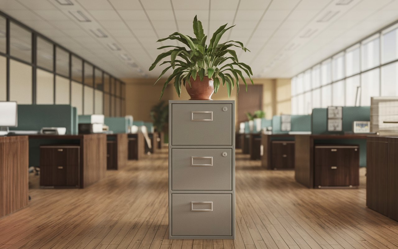 Abiotic Factor Stuck in Office Blocked by Filing Cabinet