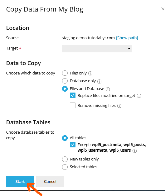 WordPress staging environment with WP Toolkit