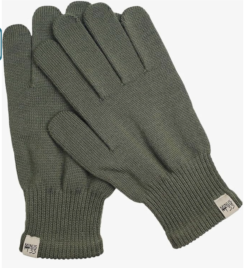 Minus33 Merino Wool Glove Liner at Amazon