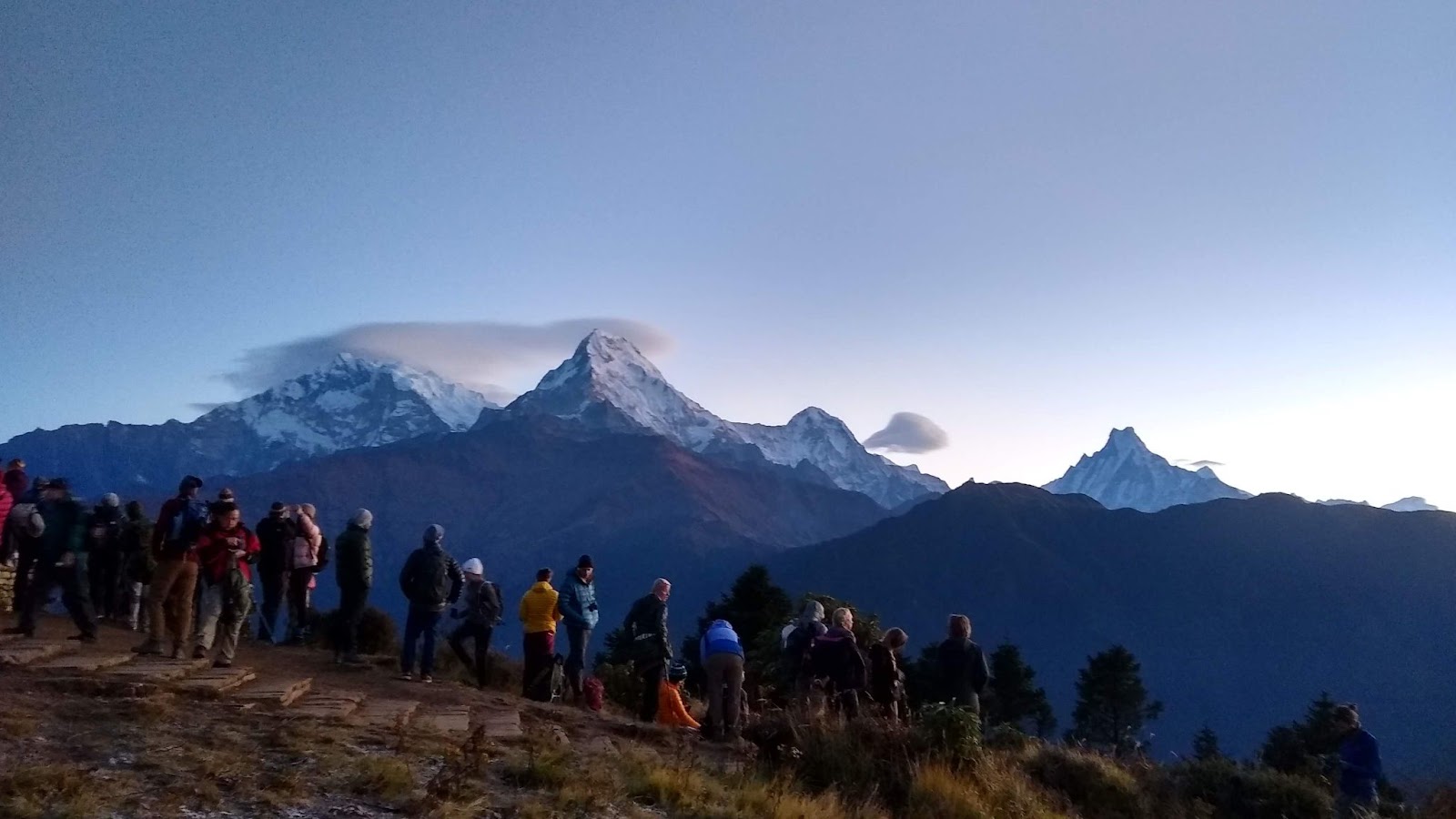 view from Ghorepani Poon Hill Trek in Annapurna region