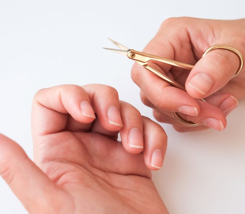 Limit cutting cuticles to the bare minimum