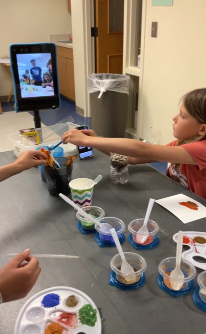 A group of people working on a project