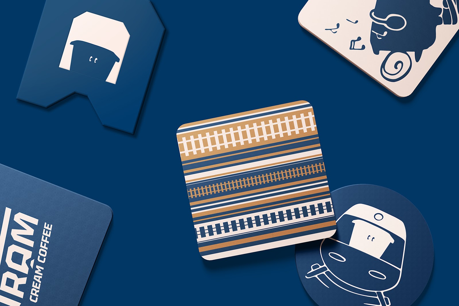 Image from the Tram Cream Coffee: A Journey in Branding & Packaging Designarticle on Abduzeedo