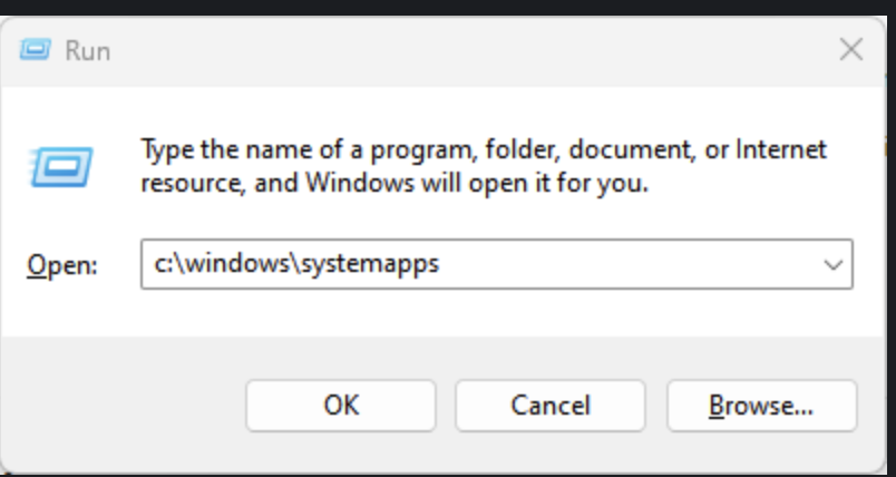 Run SystemApps