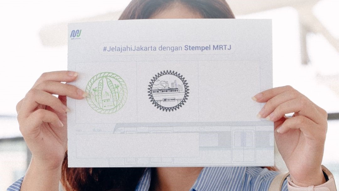 MRT Haji Nawi Station stamp. Source: MRT Jakarta