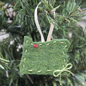 oregon or your favorite state felt christmas ornament from crafty staci thumb