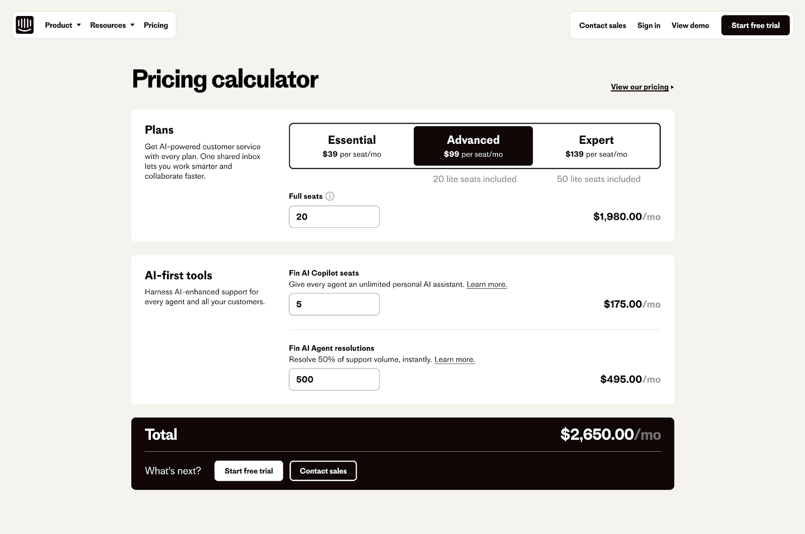 Intercom-hybrid-pricing