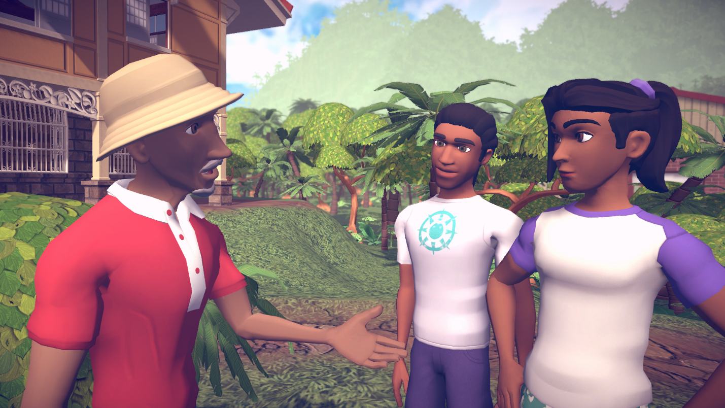 An image of non-player characters in the EcoJourneys learning environment.